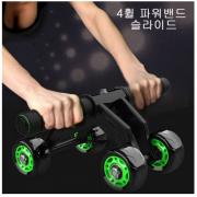 [BMH] [MJ무역] 홈트레이닝 4휠 파워밴드 슬라이드 휠