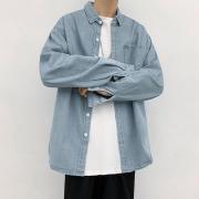 심플 캐주얼 남성 청자켓 청남방 셔츠 IS-JK24