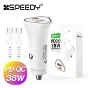 [Free Shipping] [스피디] 차량용 고속PD3.0(20W)+QC3.0(18W) 분리형 충전기
(CtoC 1.2M  Including the Cable)